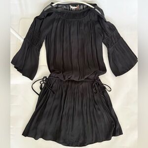 Ramy Brook Black Pleated Dress